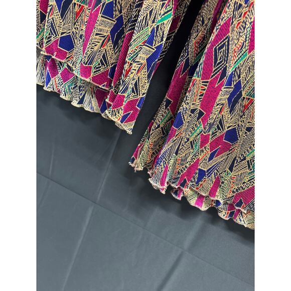 Vintage Maggie Barnes Abstract Top/Skirt Combo 2X - Picture 4 of 4